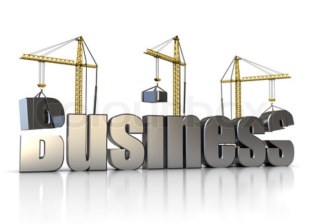 Ilustración de construcción y desarrollo de negocios